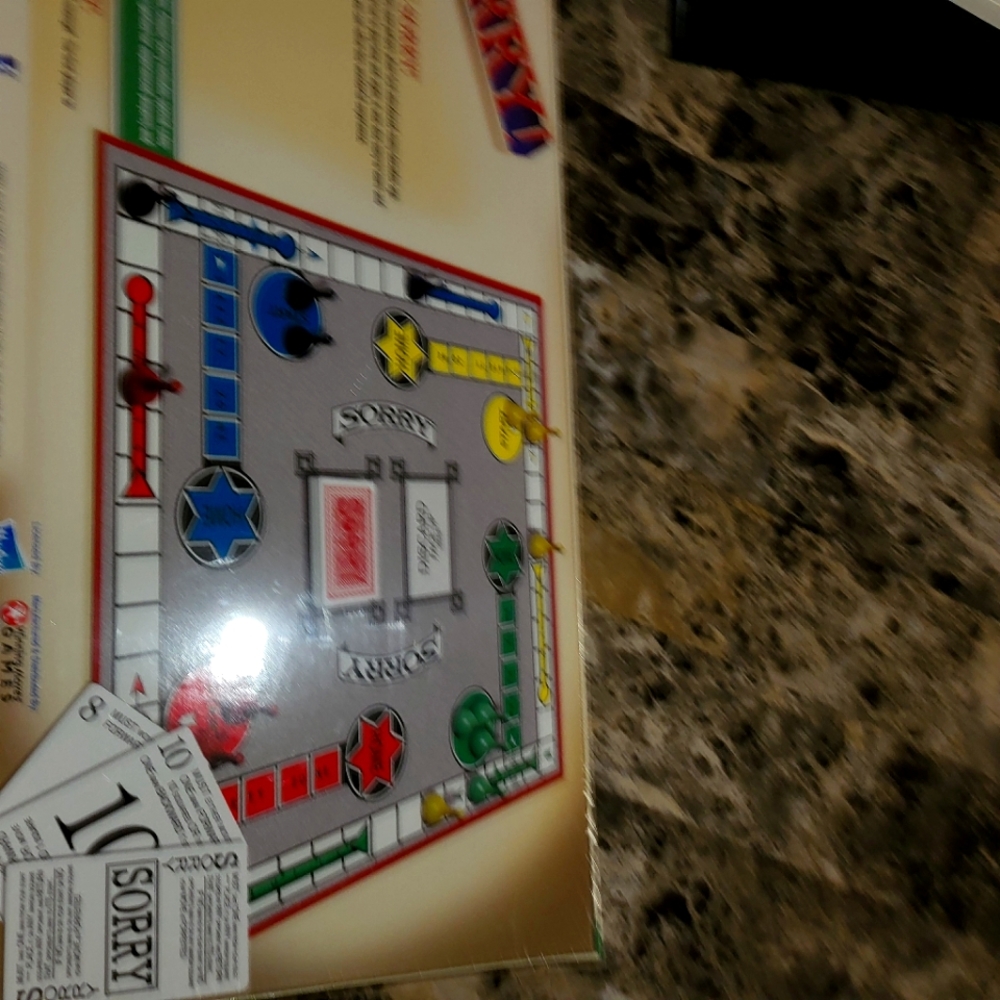 A Classic SORRY board game, by Parker Brothers, Licensed by: Hasbro®. NWOT.